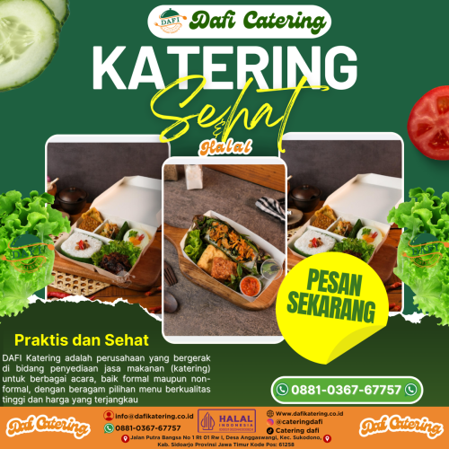 Dafi Catering - Menu Sehat