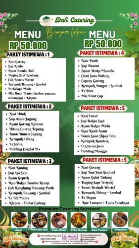 Dafi Catering - Produk