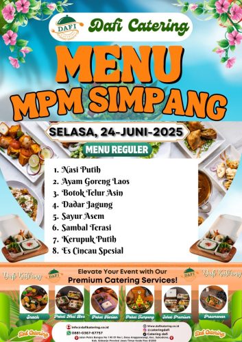 Dafi Catering - Menu MPM Simpang