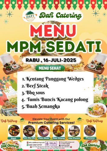 Dafi Catering - Menu MPM Sedati Juli
