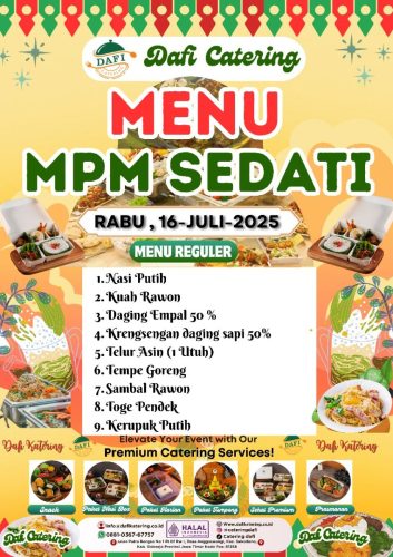 Dafi Catering - Menu MPM Sedati Juli